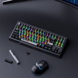  Bàn Phím Cơ Gaming Không Dây Inphic K87 Pro Black | 3 mode, TTC Slient Switch, Hotswap, RGB 