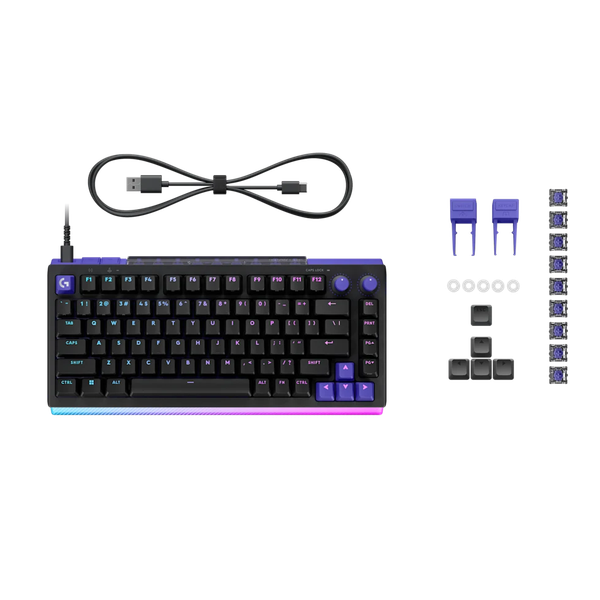  Bàn phím cơ Gaming Logitech G512 X 75 TMR Black Tactile Switch (920-013942) | LIGHTSYNC RGB, 8K Hz, USB-C 