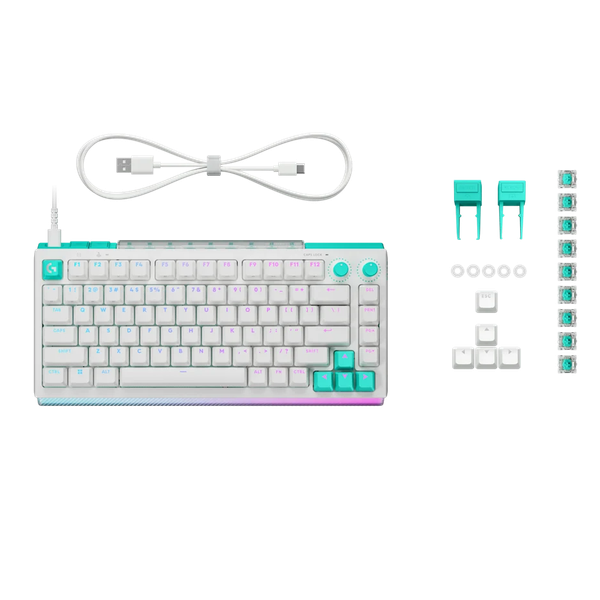  Bàn phím cơ Gaming Logitech G512 X 75 TMR White Tactile Switch (920-013962) | Analog, LIGHTSYNC RGB, 8K Hz 