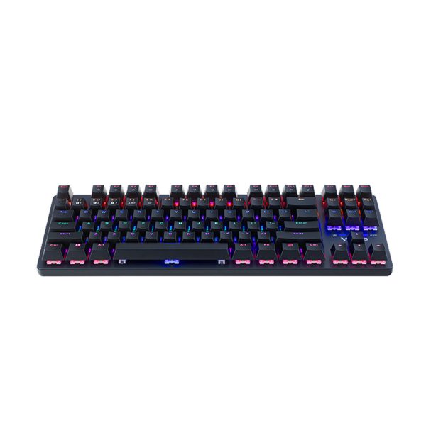  Bàn Phím Cơ Gaming Không Dây Rapoo V500 Pro-87 Multi Mode Wireless | 3 Mode, Brown Switch, LED 6 màu 