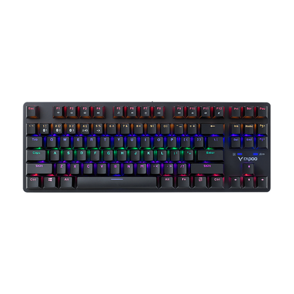  Bàn Phím Cơ Gaming Không Dây Rapoo V500 Pro-87 Multi Mode Wireless | 3 Mode, Red Switch, LED 6 màu 