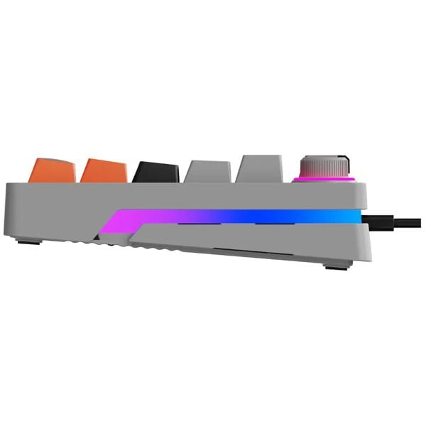  Bàn phím cơ Gaming Rapoo V501-87 RGB | TKL 87 phím, Blue Switch, RGB, USB, Đen Xám Cam 