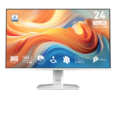 Màn hình Văn phòng MSI PRO MP243W E14 Trắng | 24 inch, Full HD, IPS, 144Hz, Speaker