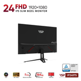  Màn hình Văn phòng VSP IP2407S | 24 inch, Full HD, IPS, 144Hz, 1ms, Đen 