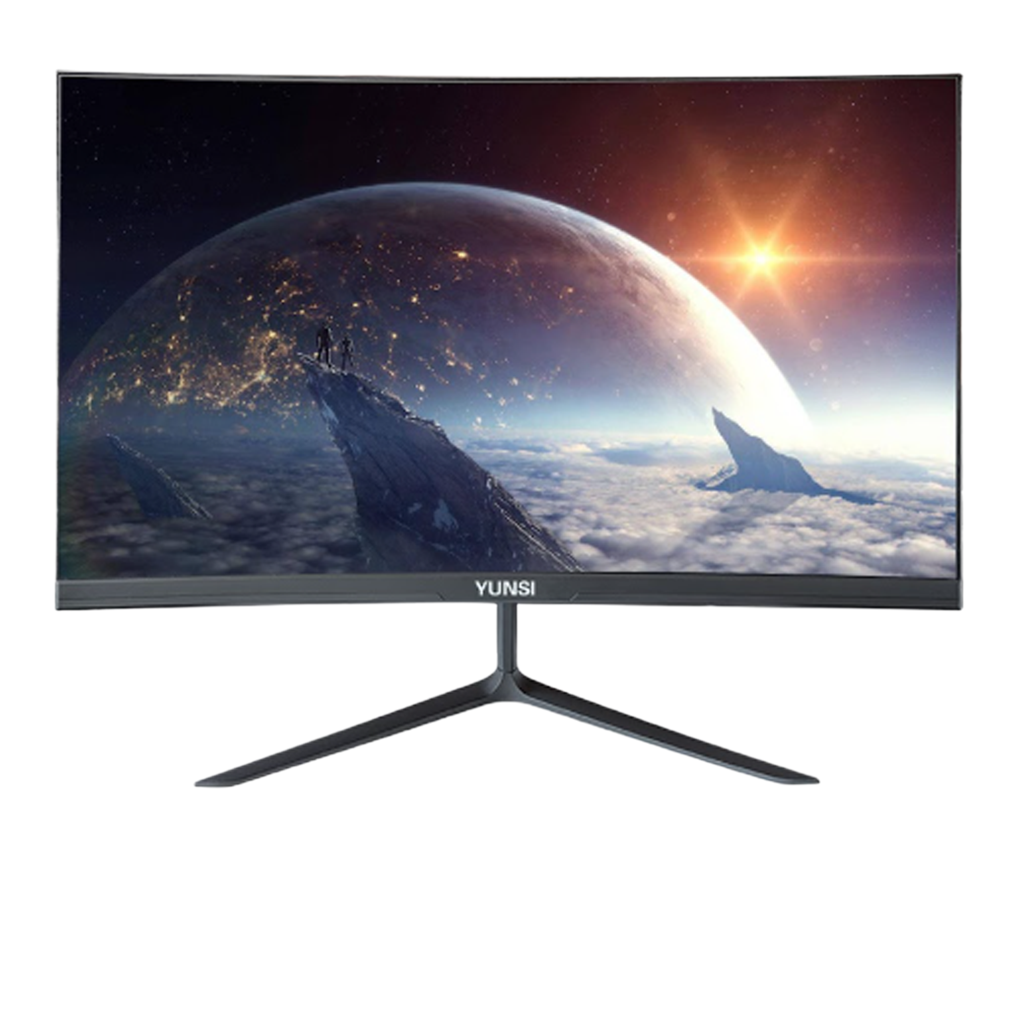 Màn hình YUNSI Y240Q7 | 1K, Full HD, 100Hz, Cong, Đen