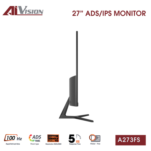  Màn hình Văn phòng AIVISION A273FS | 27 inch, Full HD, IPS, 100Hz 