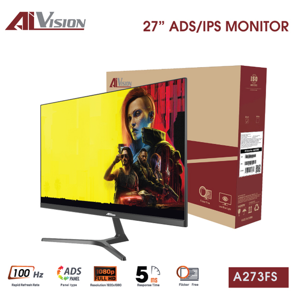  Màn hình Văn phòng AIVISION A273FS | 27 inch, Full HD, IPS, 100Hz 