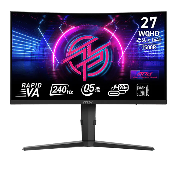  Màn hình Gaming 2K MSI MPG 275CQRXF | 27 inch, WQHD, Rapid VA, 240Hz, USB-C PD 98W, Chân CTH 