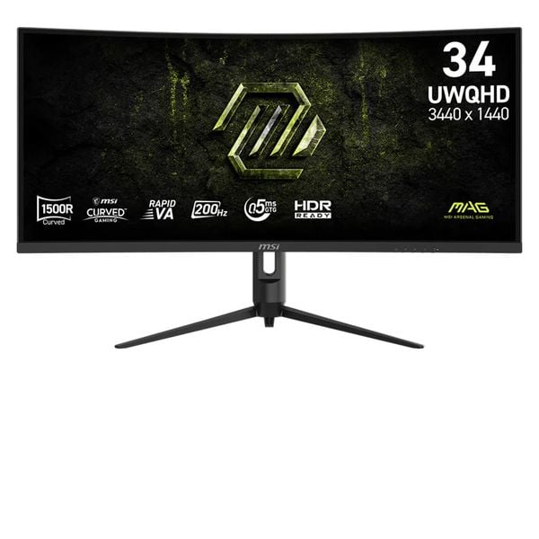  Màn hình Gaming 2K MSI MAG 342CQRF E20 | 34 inch, UWQHD, Rapid VA, 200Hz, 0.5ms, Cong 1500R 