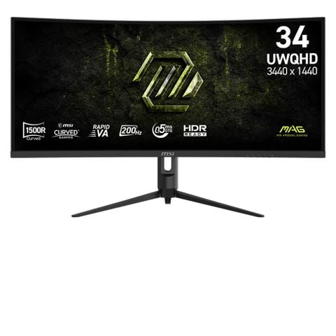 Màn hình Gaming 2K MSI MAG 342CQRF E20 | 34 inch, UWQHD, Rapid VA, 200Hz, 0.5ms, Cong 1500R