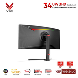  Màn hình Gaming 2K VSP VG3424UC | 34 inch, UWQHD, VA, 240Hz, 1ms, Cong 1800R, Chân CTH 