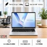  Laptop ASUS Vivobook 14 X1407CA-LY203W | U5-225H, 16GB DDR5, SSD 512GB NVMe, 14" WUXGA IPS, Intel Graphics, Win 11, Bạc 