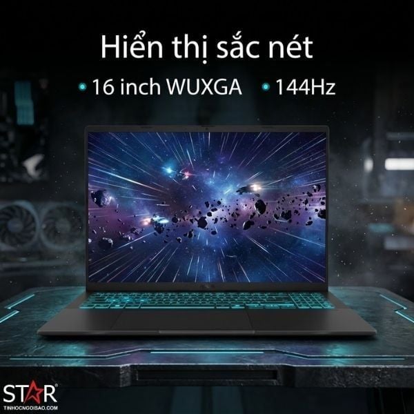  Laptop Gaming ASUS V16 V3607VJ-TK189W | Core 5-210H, 16GB DDR5, SSD 512GB NVMe, RTX 3050 6GB, 16" WUXGA 144Hz, Windows 11 Home 