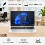  Laptop HP 250 G10 A06FDPT | i7-1355U, 16GB DDR4, SSD 512GB NVMe, 15.6" FHD, Windows 11 Home, Bạc 