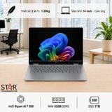  Laptop HP OmniBook X Flip 14-fk0082AU | Ryzen Al 7 350, 32GB LPDDR5x, SSD 1TB NVMe, 14" 2K Touch, Pen, AMD Graphics , W11H+Office, Bạc (BZ7N8PA) 