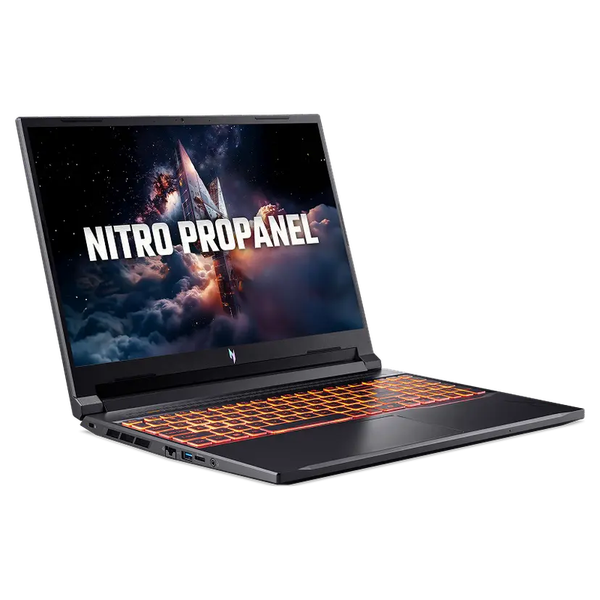  Laptop Gaming ACER Nitro Propanel ANV16-72-71T9 | Core 7-240H, 16GB DDR5, SSD 512GB NVMe, 16" WUXGA 180Hz, RTX 5060 8GB, Win 11, Đen (NH.QUNSV.001) 