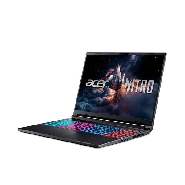 Laptop Gaming ACER Nitro ANV16S-71-58WQ (NH.QXBSV.001) | Core 5 210H, 32GB DDR5, SSD 512GB NVMe, 16" WQXGA 180Hz, RTX 5050 8GB, W11, Đen 