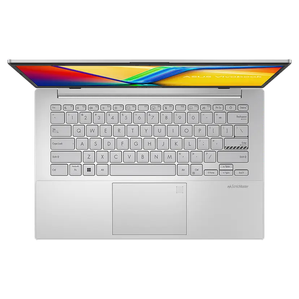  Laptop ASUS Vivobook Go 14 E1404FA-EB935W | R5-40, 16GB LPDDR5, SSD 512GB Nvme, 14" FHD IPS, Win 11, Bạc 