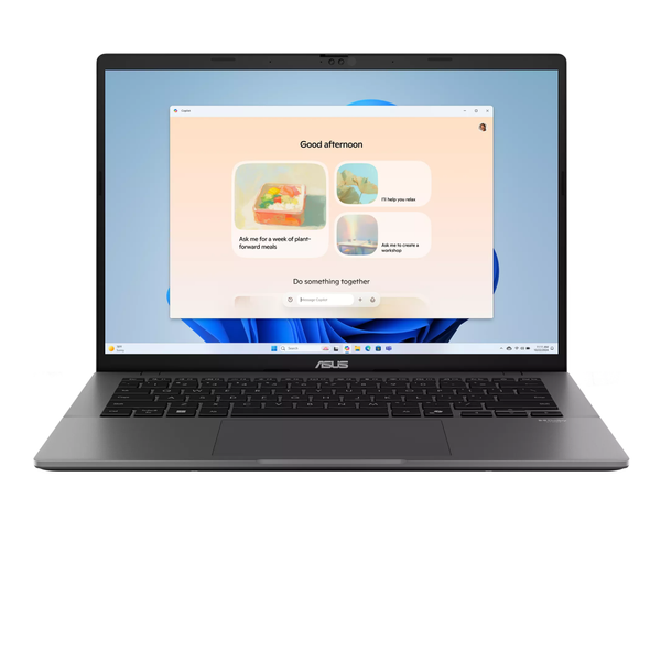  Laptop ASUS Vivobook S14 S3407CA-SF913W | Ultra 5-225H, 16GB DDR5, SSD 512GB NVMe, 14" WUXGA OLED, Win 11 Home, Xám 