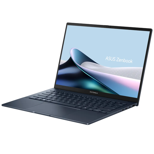  Laptop ASUS Zenbook 14 UX3405CA-ST630W | U7-255H, 16GB LPDDR5X, SSD 512GB NVMe, 14" 3K OLED 120Hz, 4C75WHrs, Win 11, Xanh 
