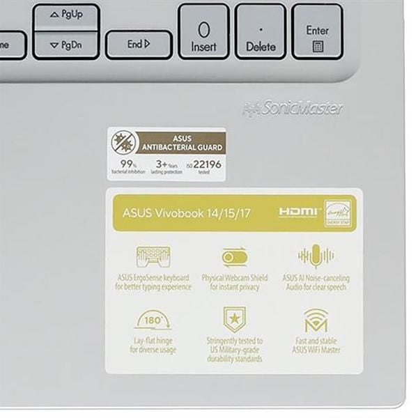  Laptop ASUS Vivobook 15 X1504VA-BQ185W | Core 5 -120U, 16GB DDR4, SSD 512GB NVMe, 15.6" FHD IPS, Bạc 