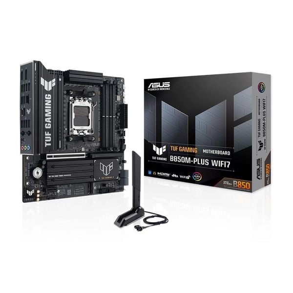  Mainboard ASUS TUF GAMING B850M-PLUS WIFI7 | AMD AM5, mATX, DDR5, PCIe 5.0, WiFi 7 