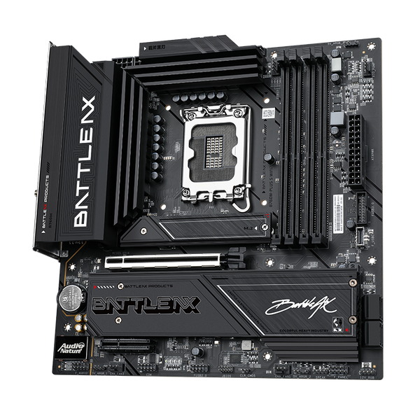  Mainboard Colorful BATTLE-AX B760M-PLUS S Wifi 7 V20 DDR4 | Intel B760, LGA1700, WiFi 7, Bluetooth 5.4, PCIe 5.0, mATX 