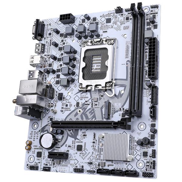  Mainboard Colorful BATTLE-AX H610M-E Wifi V21 White DDR4 | Intel H610, mATX, 2 khe DDR4 