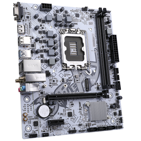  Mainboard Colorful BATTLE-AX H610M-E Wifi V21 White DDR4 | Intel H610, mATX, 2 khe DDR4 