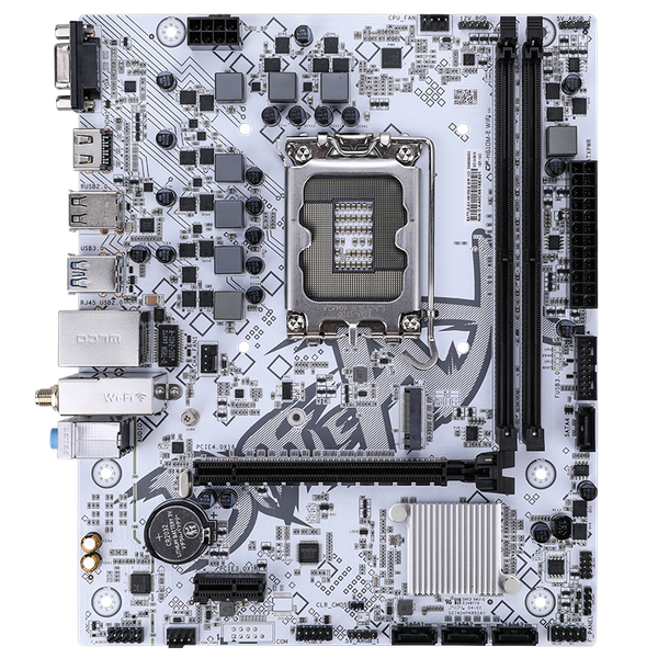  Mainboard Colorful BATTLE-AX H610M-E Wifi V21 White DDR4 | Intel H610, mATX, 2 khe DDR4 