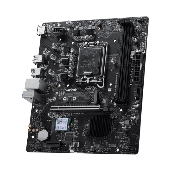  Mainboard MSI PRO H610M-S WIFI DDR4 II | LGA1700, mATX, 2 khe DDR4 64GB, Wi-Fi 6E 
