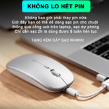  Chuột văn phòng INPHIC M1 | USB 2.4G, 1600 DPI, 55g, Bạc 