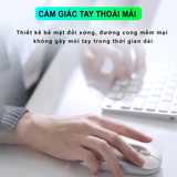  Chuột văn phòng INPHIC M1 | USB 2.4G, 1600 DPI, 55g, Bạc 