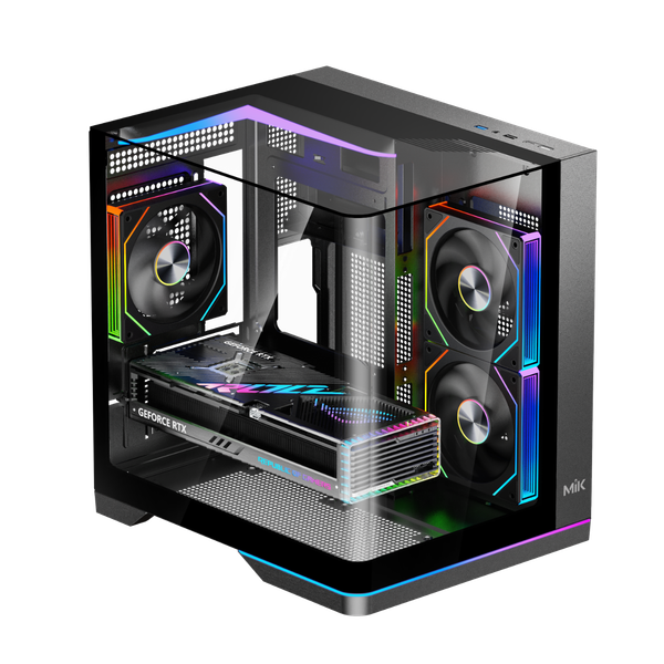  Thùng máy MIK G8 Nova X (M-ATX) Trần Kính (Không kèm Fan) 