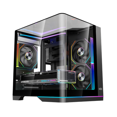 Thùng máy MIK G8 Nova X (M-ATX) Trần Kính (Không kèm Fan)