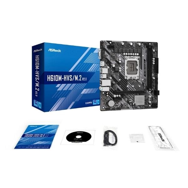  Mainboard ASRock H610M-HVS/M.2 DDR4 | LGA 1700, mATX, 2 khe RAM 