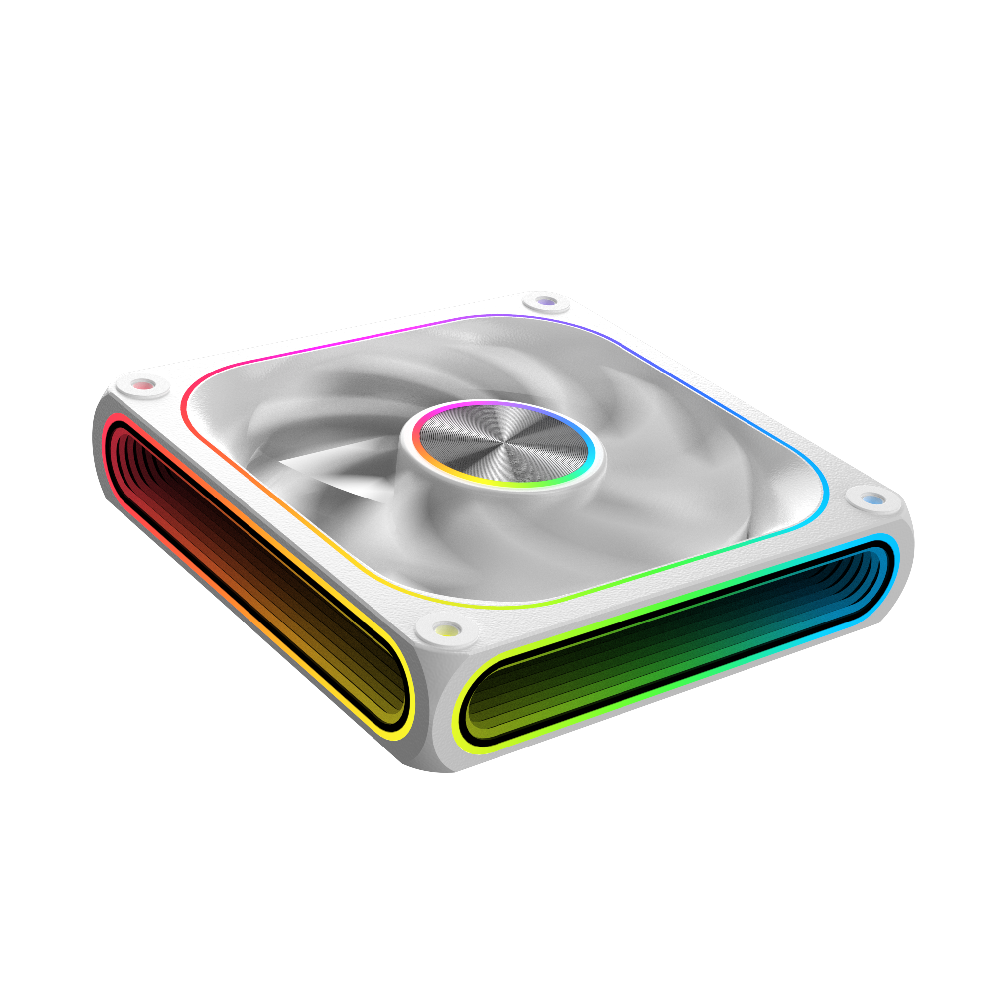 Quạt tản nhiệt PC Xigmatek Infinity Pro 8 Arctic | 120mm, ARGB, Gió thuận, Trắng (EN49545)