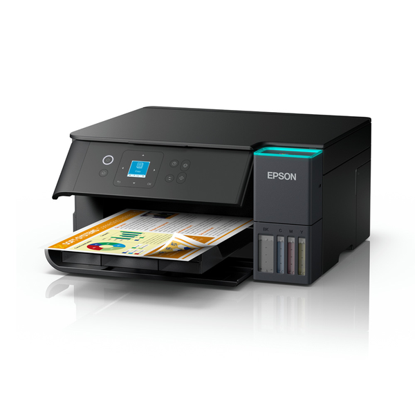  Máy in phun màu đa năng Epson EcoTank L4360 | In đảo mặt, Copy, Scan, A4, A5, USB, WiFi 