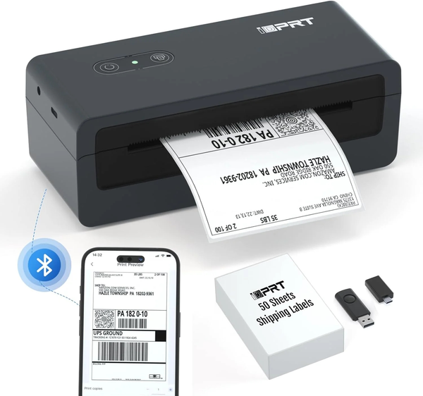  Máy in mã vạch HPRT SP460BT | In nhiệt 108mm, USB + Bluetooth, 203 DPI 