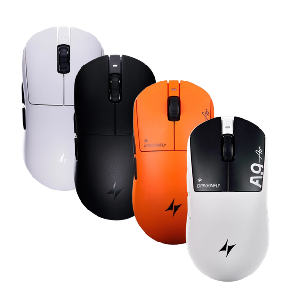  Chuột Gaming Không Dây ATK Dragonfly A9 AIR | 2 Mode, Trắng 