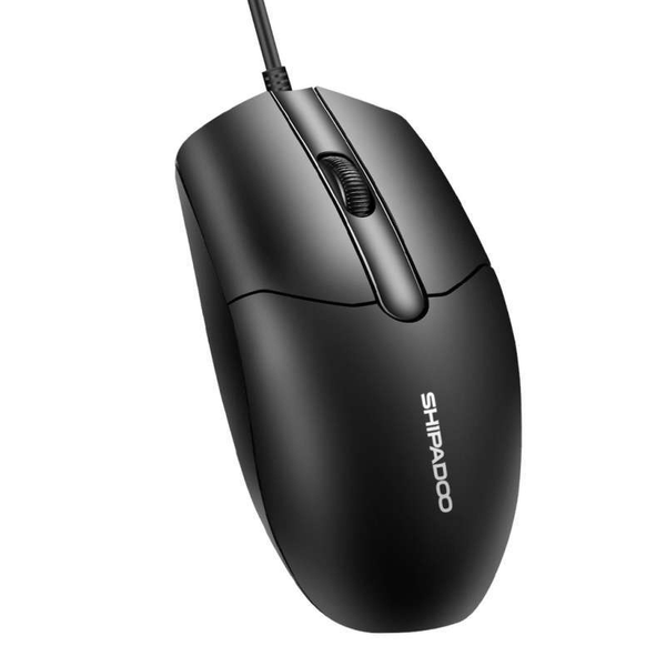  Chuột Gaming Shipadoo S330 Black | Có dây USB, 1000 DPI, Chip MX8733, Đen 
