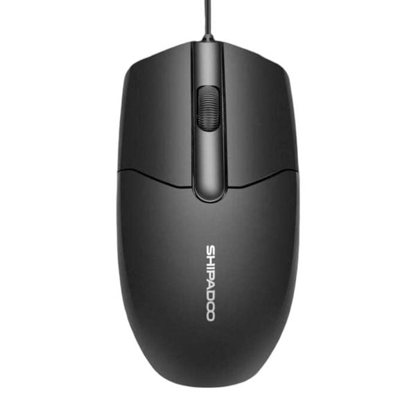  Chuột Gaming Shipadoo S330 Black | Có dây USB, 1000 DPI, Chip MX8733, Đen 