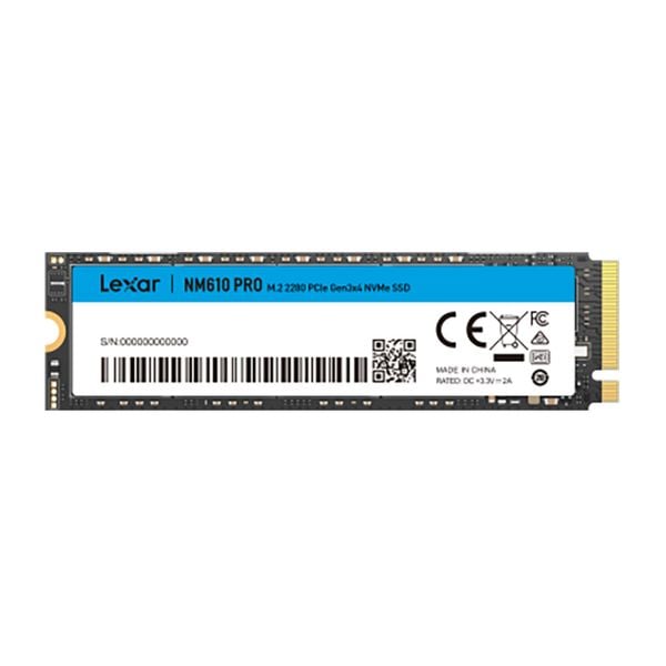  Ổ cứng SSD Lexar NM610 Pro 1TB | PCIe Gen3x4 NVMe, M.2 2280 (LNM610P001T-RNNNG) 