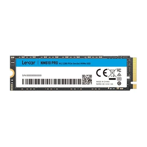 Ổ cứng SSD Lexar NM610 Pro 1TB | PCIe Gen3x4 NVMe, M.2 2280 (LNM610P001T-RNNNG)