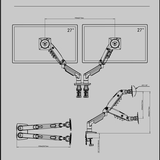  Giá Treo LCD Northbayou F160 17 - 32 inch | Màu Xám 