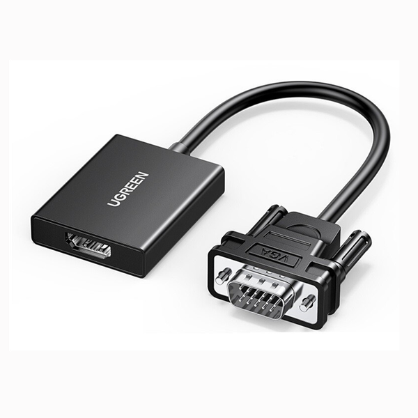  Cáp chuyển đổi VGA sang HDMI + Audio | 1080P@60Hz, Ugreen 50945 