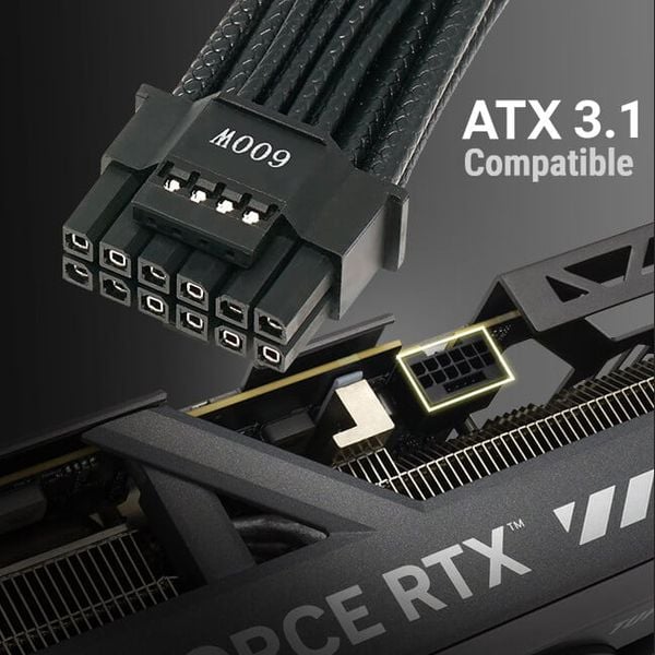  Nguồn máy tính ASUS TUF Gaming 1000W Gold EVO | 1000W, 80 Plus Gold, Full Modular, ATX 3.1 