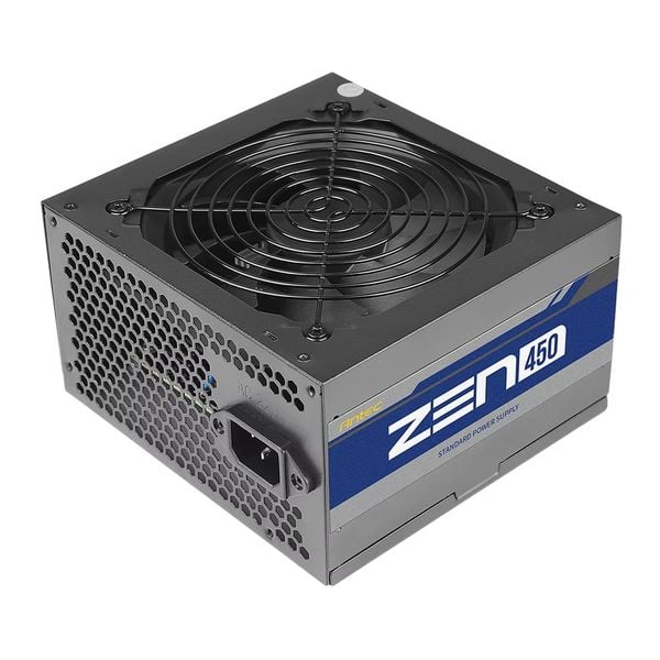  Nguồn máy tính Antec Atom ZEN 450 (230V AC) (V1000N712GC-22) | 450W, 120mm Silent Fan, Đen 