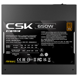  Nguồn máy tính Antec CSK DC 650 650W 80 Plus Bronze | Non Modular, ATX, Đen 