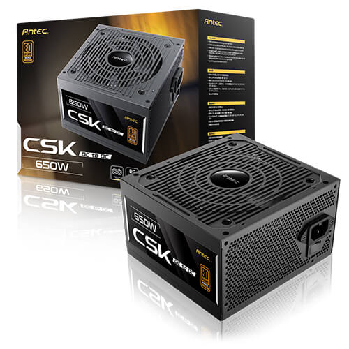  Nguồn máy tính Antec CSK DC 650 650W 80 Plus Bronze | Non Modular, ATX, Đen 